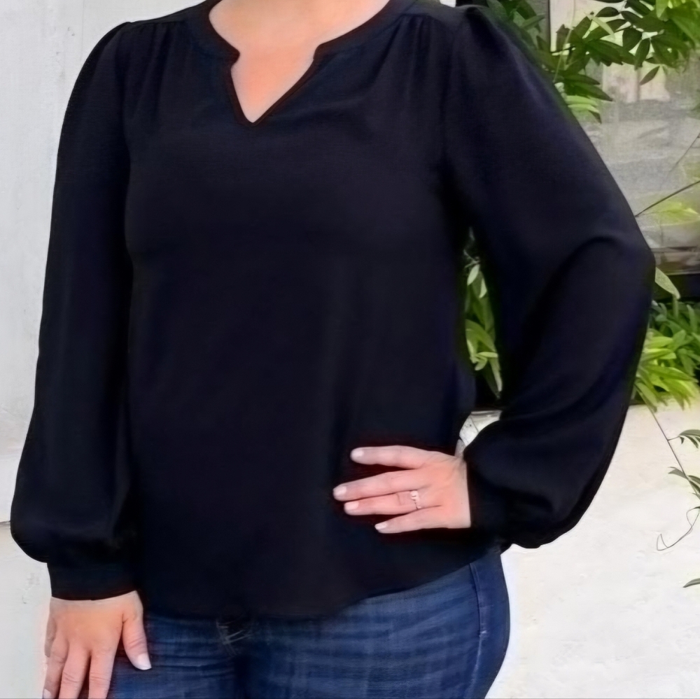 Black Cuffed Long Sleeve